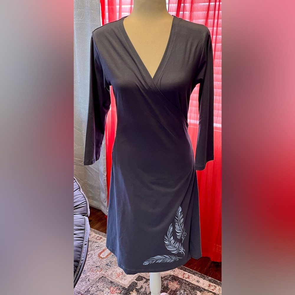 NWT Soul Flower Indigo Wrap Dress XL